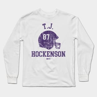 T.J. Hockenson Minnesota Helmet Font Long Sleeve T-Shirt